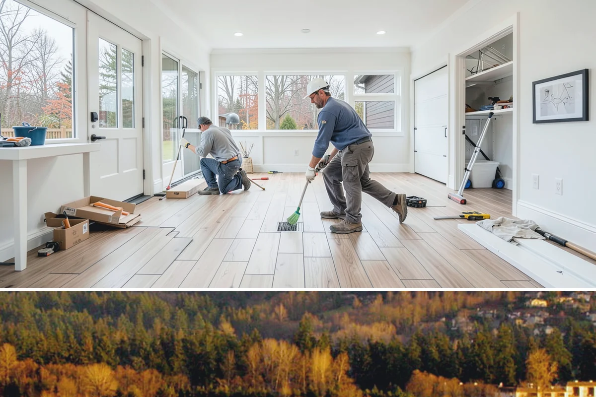 Composite Deck Installation in Kenmore, King County, WA - Composite installs well in any season, but a drier stretch makes substructure and framing work faster and cleaner.