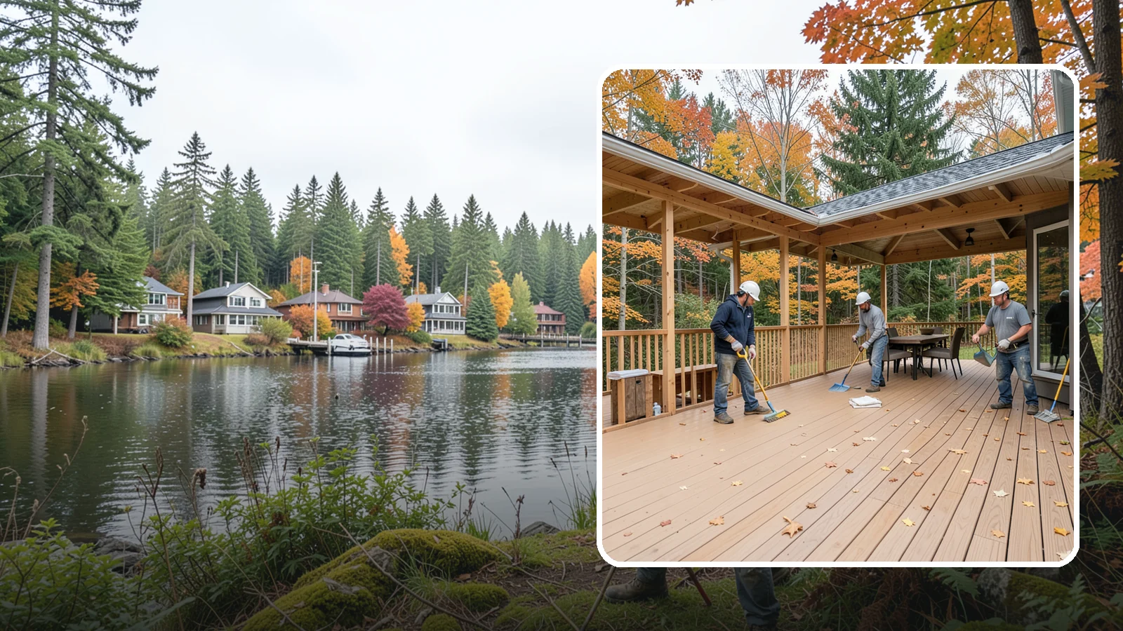 Composite Deck Installation in La Conner, Skagit County, WA - Low-maintenance composite decking that resists Northwest rain, rot, and fading for decades.
