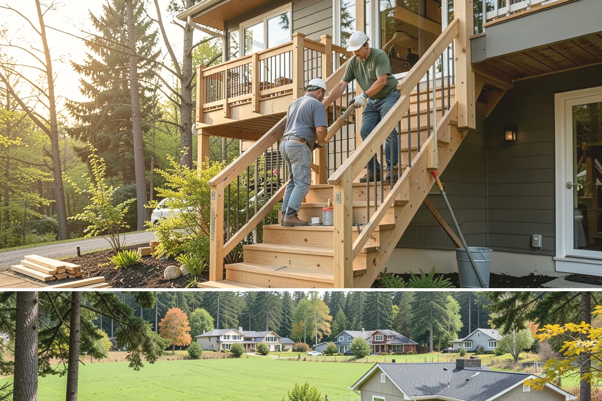 Composite Deck Installation in Lyman, Skagit County, WA - Composite installs well in any season, but a drier stretch makes substructure and framing work faster and cleaner.