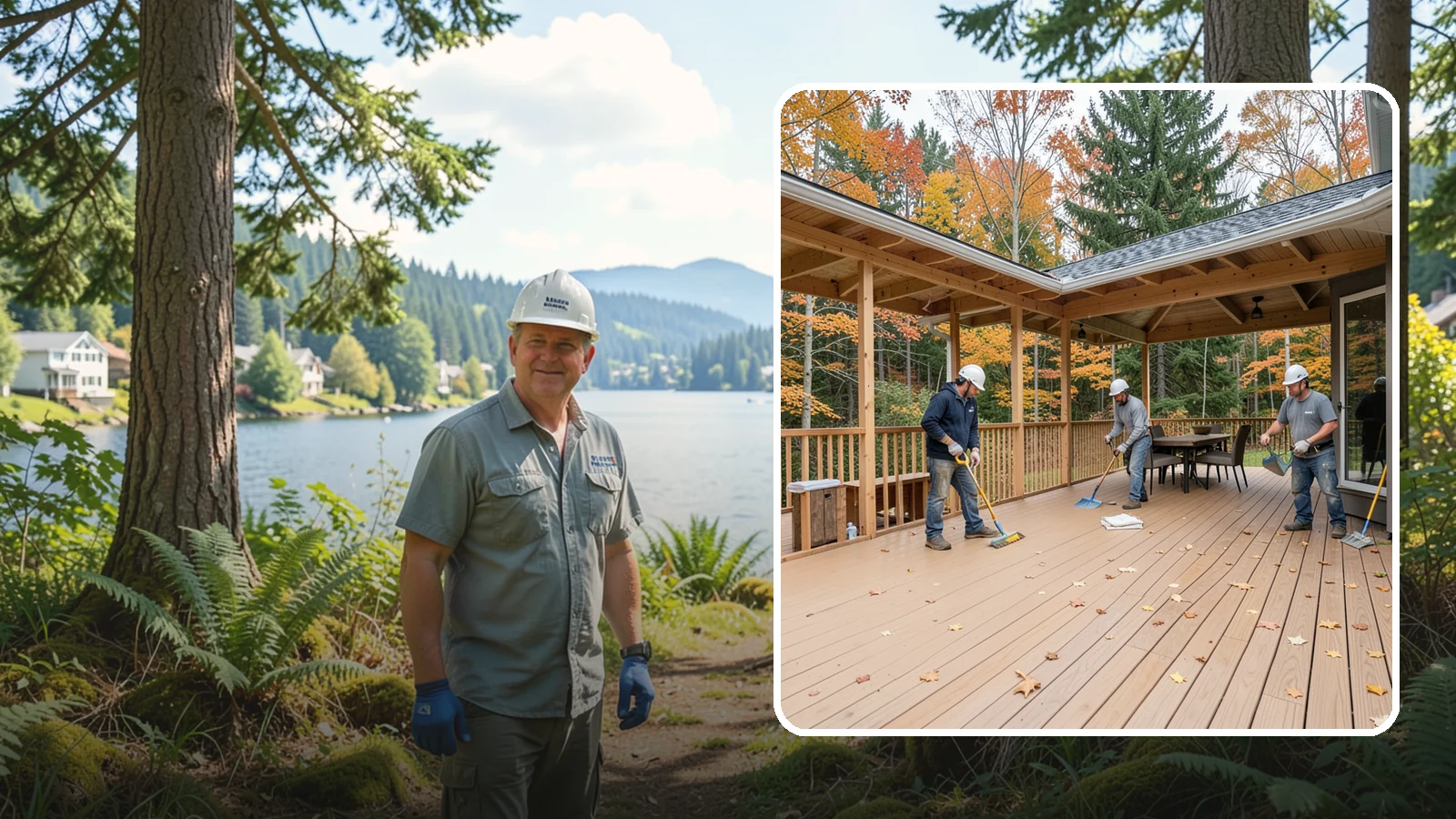 Composite Deck Installation in Milton, King County, WA - Low-maintenance composite decking that resists Northwest rain, rot, and fading for decades.