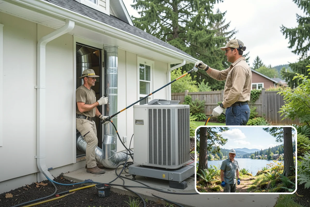 Composite Deck Installation in Milton, King County, WA - Virtually no annual maintenance beyond an occasional wash