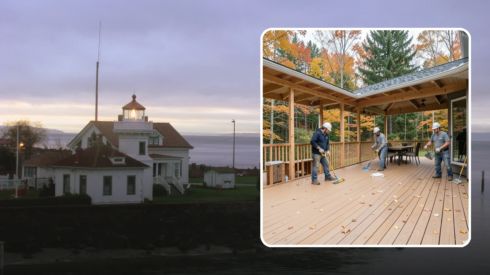Composite Deck Installation in Mukilteo, Snohomish County, WA - Low-maintenance composite decking that resists Northwest rain, rot, and fading for decades.