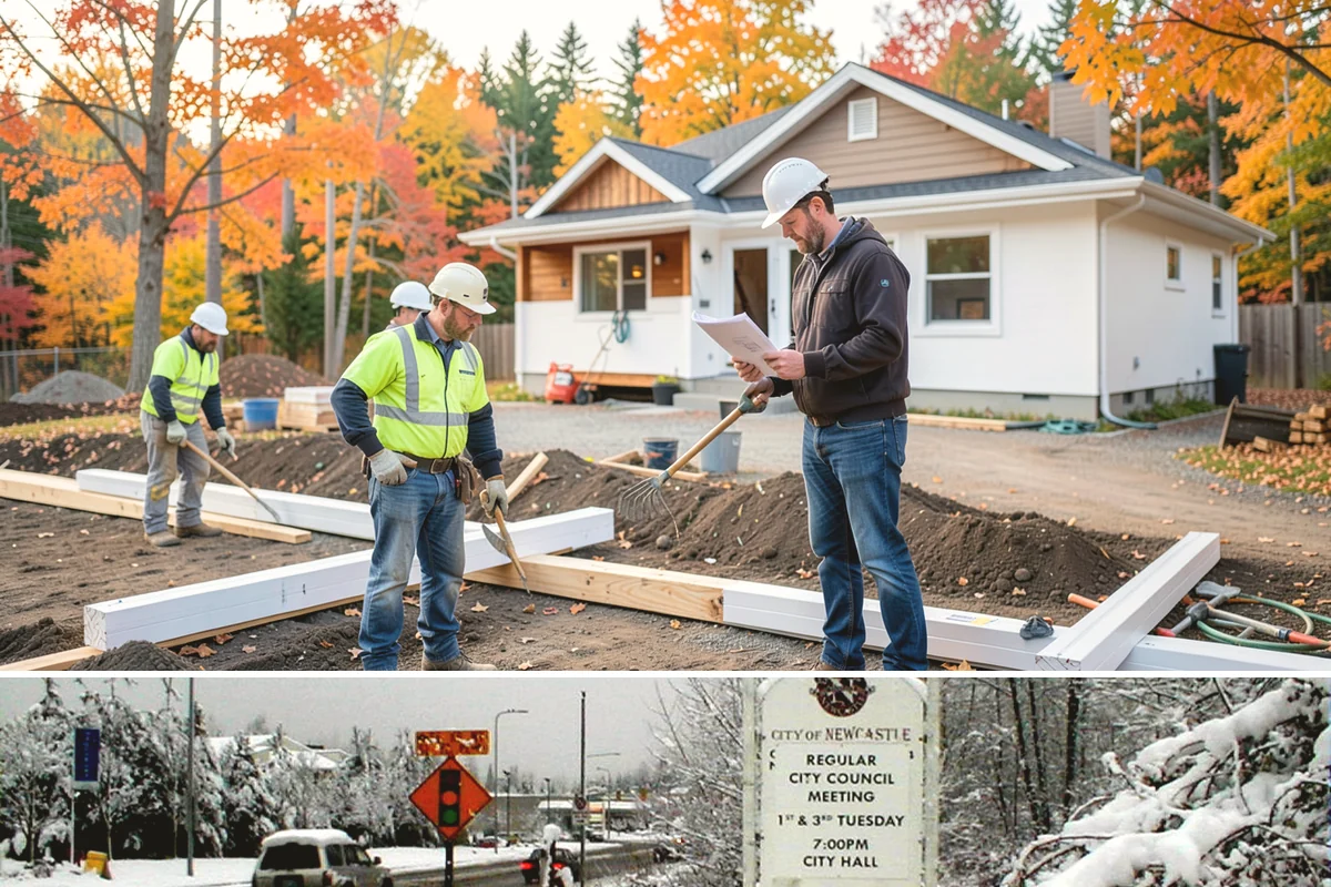 Composite Deck Installation in Newcastle, King County, WA - Composite installs well in any season, but a drier stretch makes substructure and framing work faster and cleaner.
