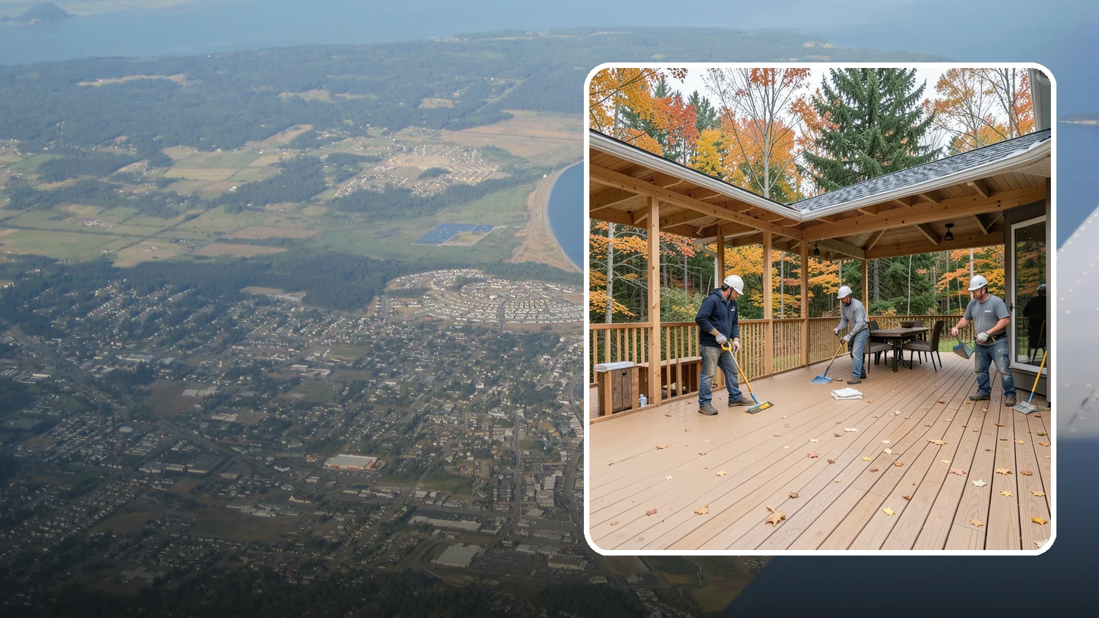 Composite Deck Installation in Oak Harbor, Island County, WA - Low-maintenance composite decking that resists Northwest rain, rot, and fading for decades.