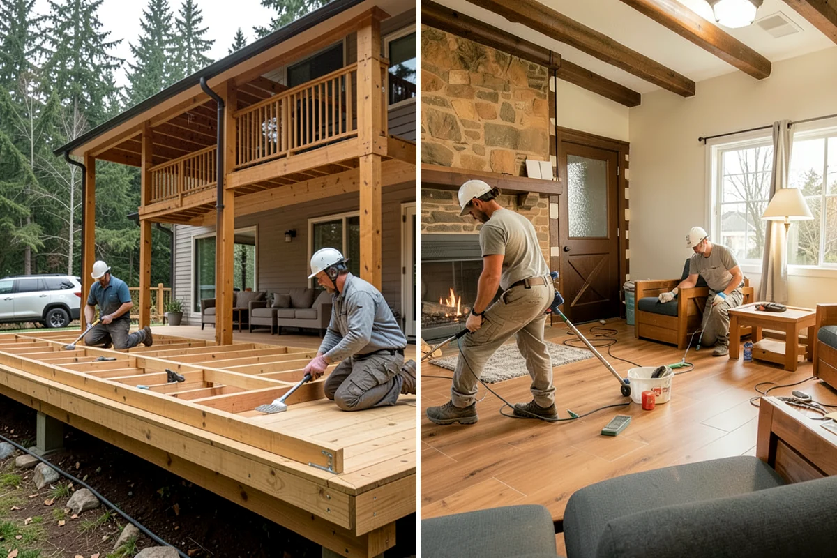 Composite Deck Installation in Snoqualmie, King County, WA - Help you compare composite lines, colors, and budgets