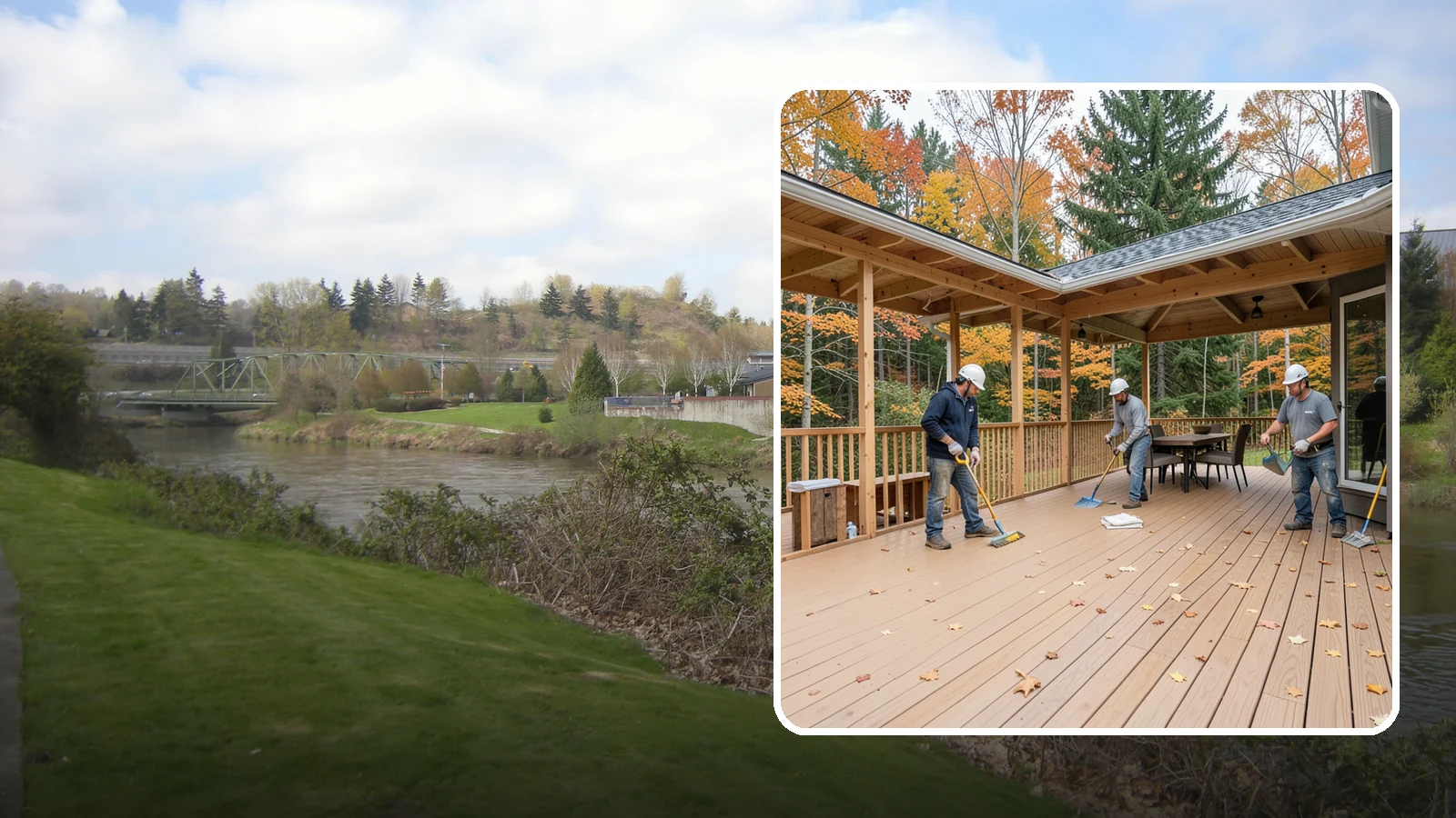 Composite Deck Installation in Tukwila, King County, WA - Low-maintenance composite decking that resists Northwest rain, rot, and fading for decades.