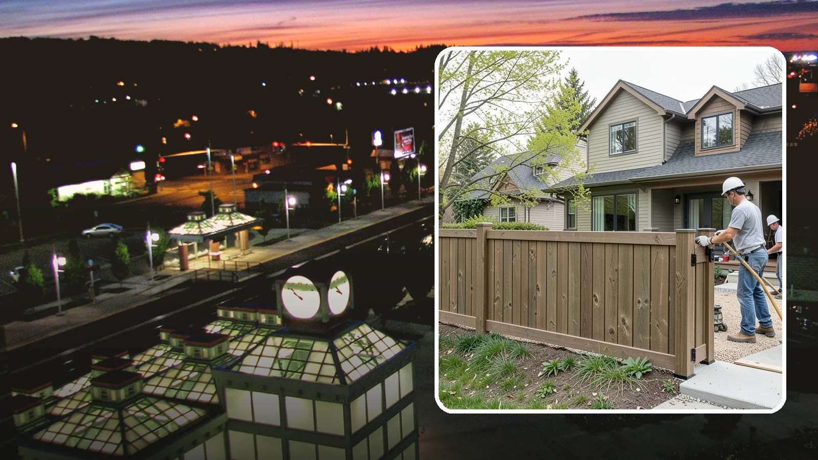 Composite Fence Installation in Auburn, King County, WA - A rugged composite fence that pairs the look of wood with rot-proof, low-maintenance durability.