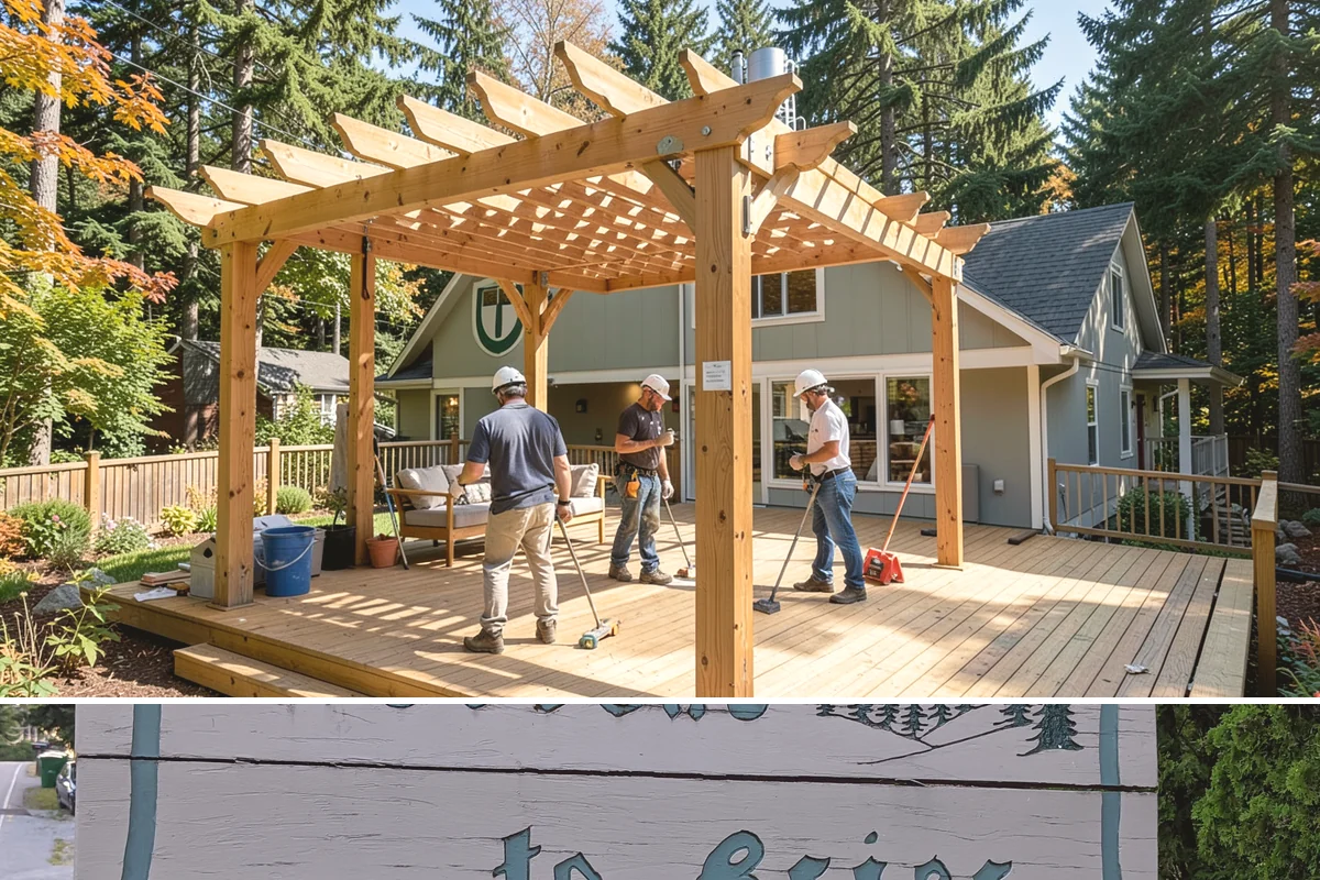 Composite Fence Installation in Brier, Snohomish County, WA - Summer footings cure fully before winter weather stresses the panels.