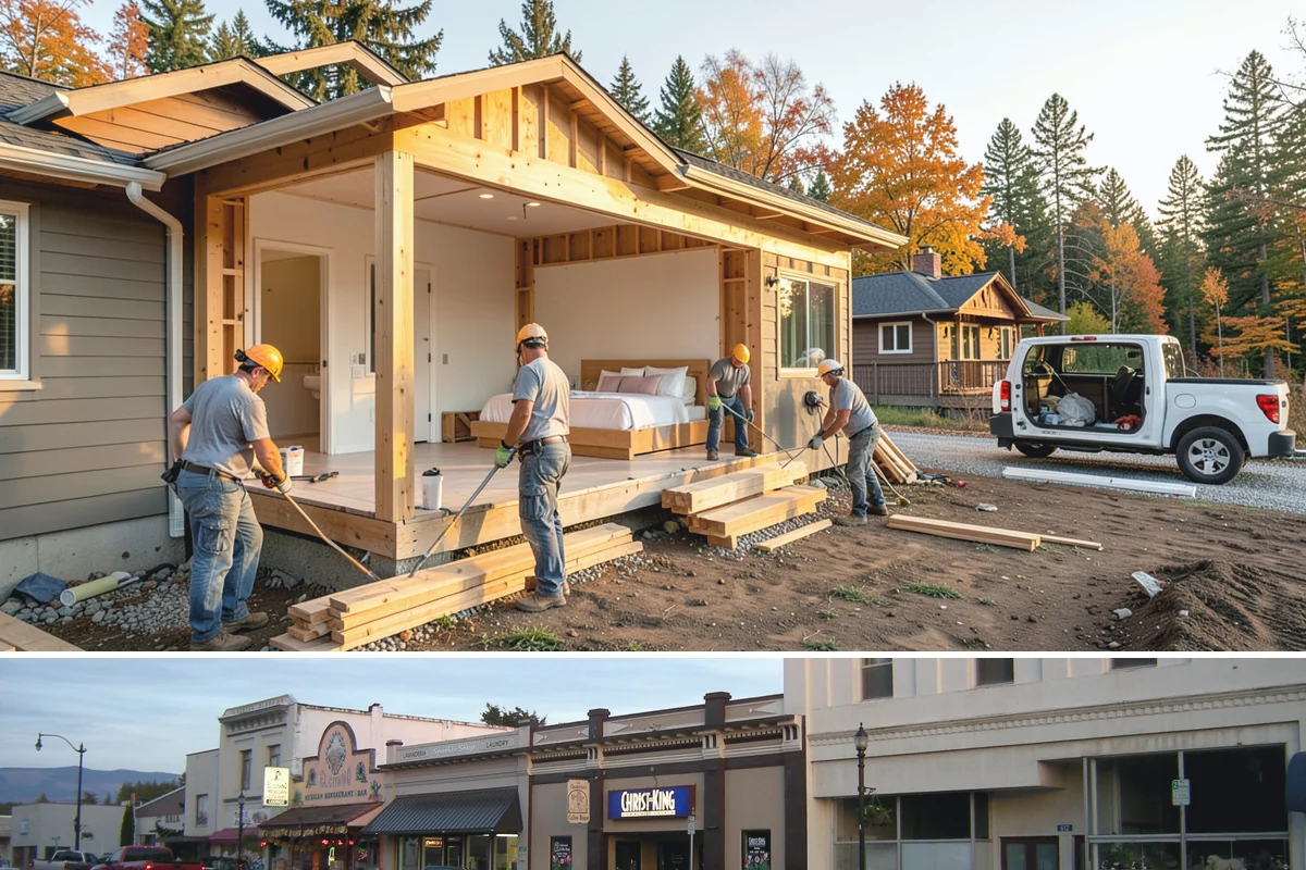 Composite Fence Installation in Burlington, Skagit County, WA - Summer footings cure fully before winter weather stresses the panels.