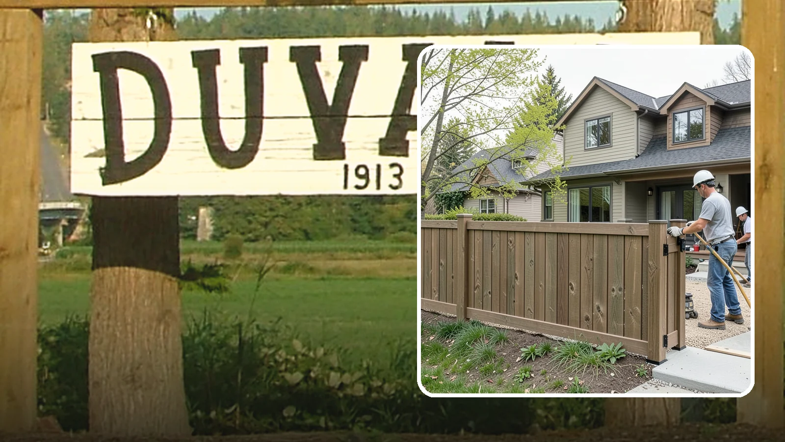 Composite Fence Installation in Duvall, King County, WA - A rugged composite fence that pairs the look of wood with rot-proof, low-maintenance durability.