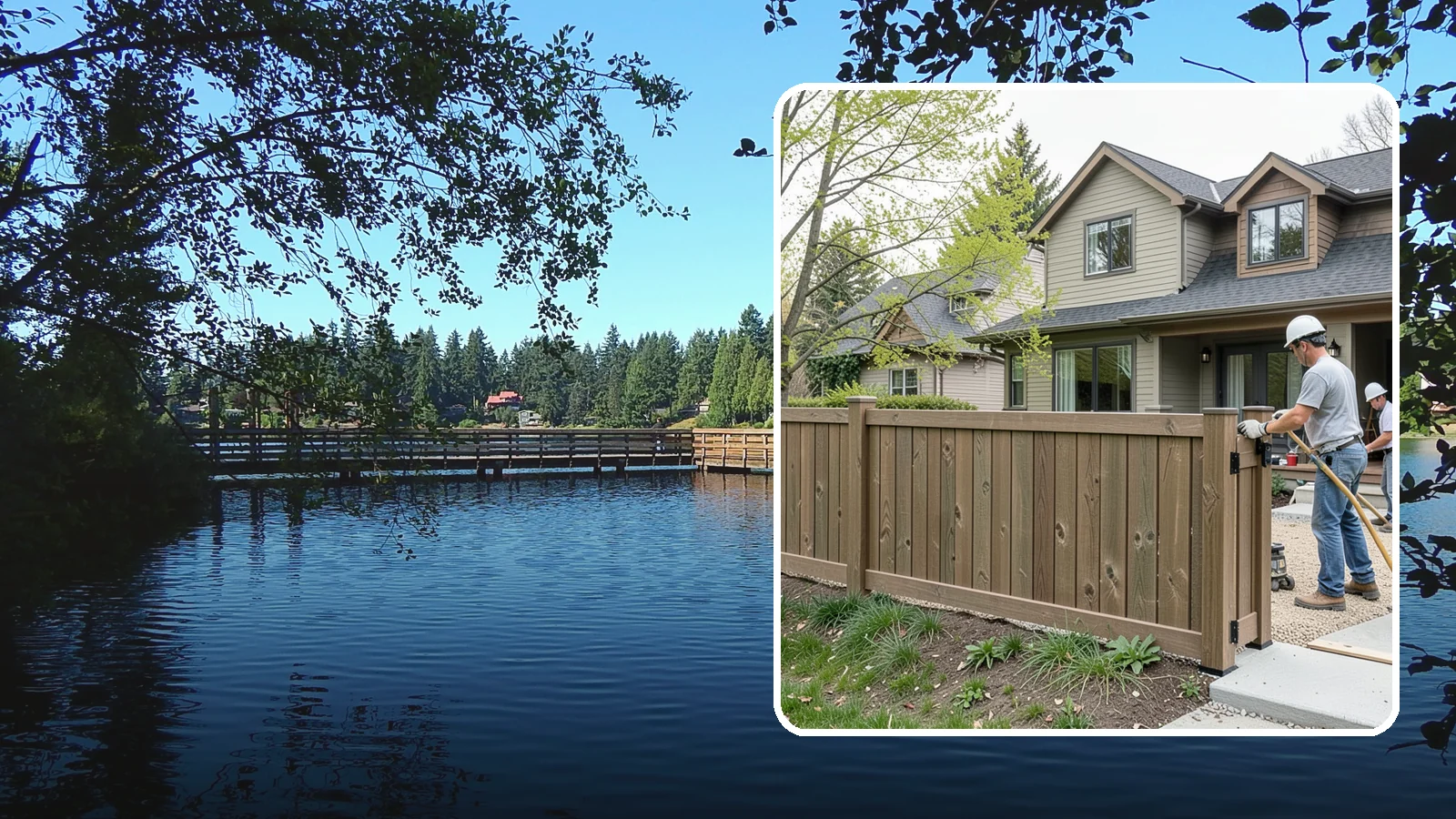 Composite Fence Installation in Federal Way, King County, WA - A rugged composite fence that pairs the look of wood with rot-proof, low-maintenance durability.