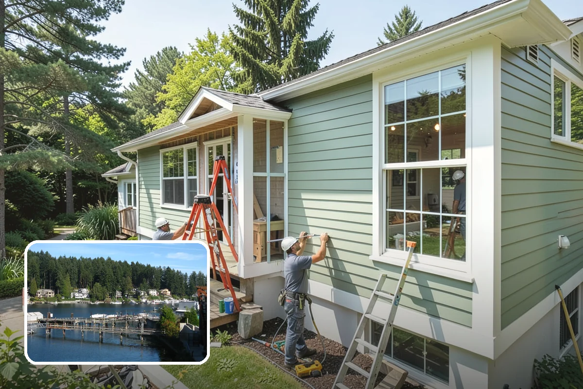 Composite Fence Installation in Gig Harbor, Pierce County, WA - Wood look without the maintenance