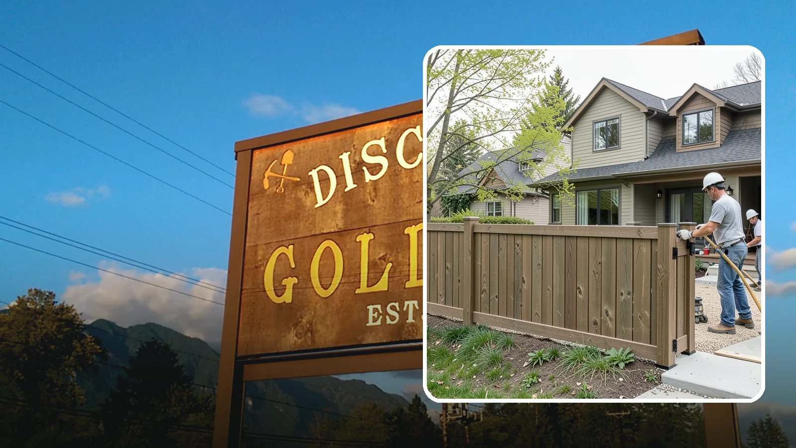Composite Fence Installation in Gold Bar, Snohomish County, WA - A rugged composite fence that pairs the look of wood with rot-proof, low-maintenance durability.