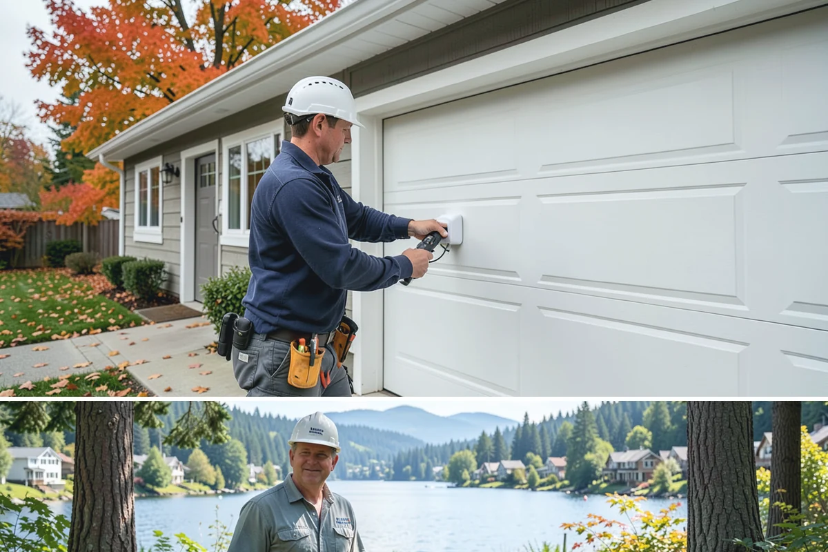 Composite Fence Installation in Milton, King County, WA - Summer footings cure fully before winter weather stresses the panels.