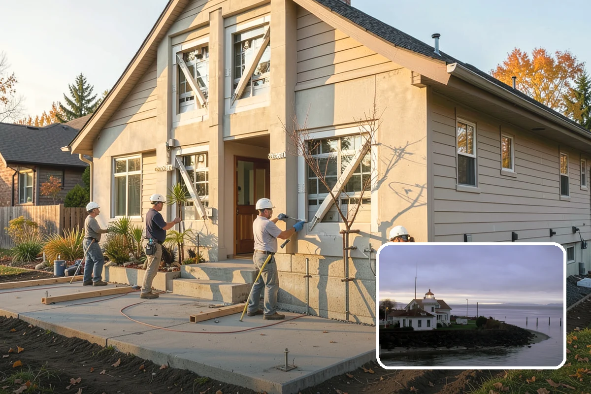Composite Fence Installation in Mukilteo, Snohomish County, WA - Wood look without the maintenance