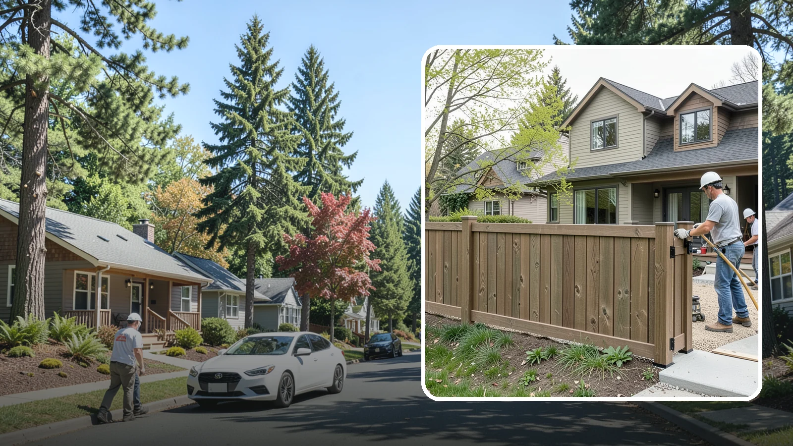 Composite Fence Installation in Orting, Pierce County, WA - A rugged composite fence that pairs the look of wood with rot-proof, low-maintenance durability.