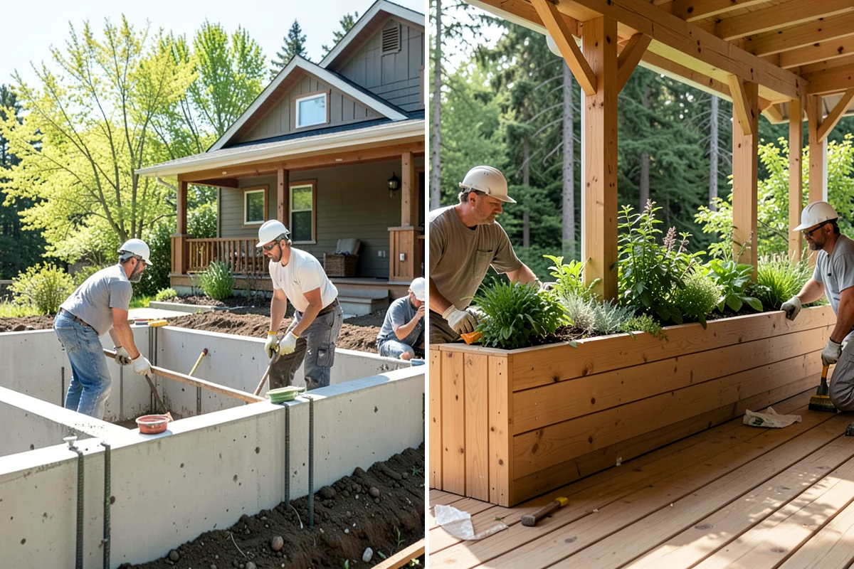 Composite Fence Installation in Pacific, King County, WA - Lay out the run and confirm boundaries