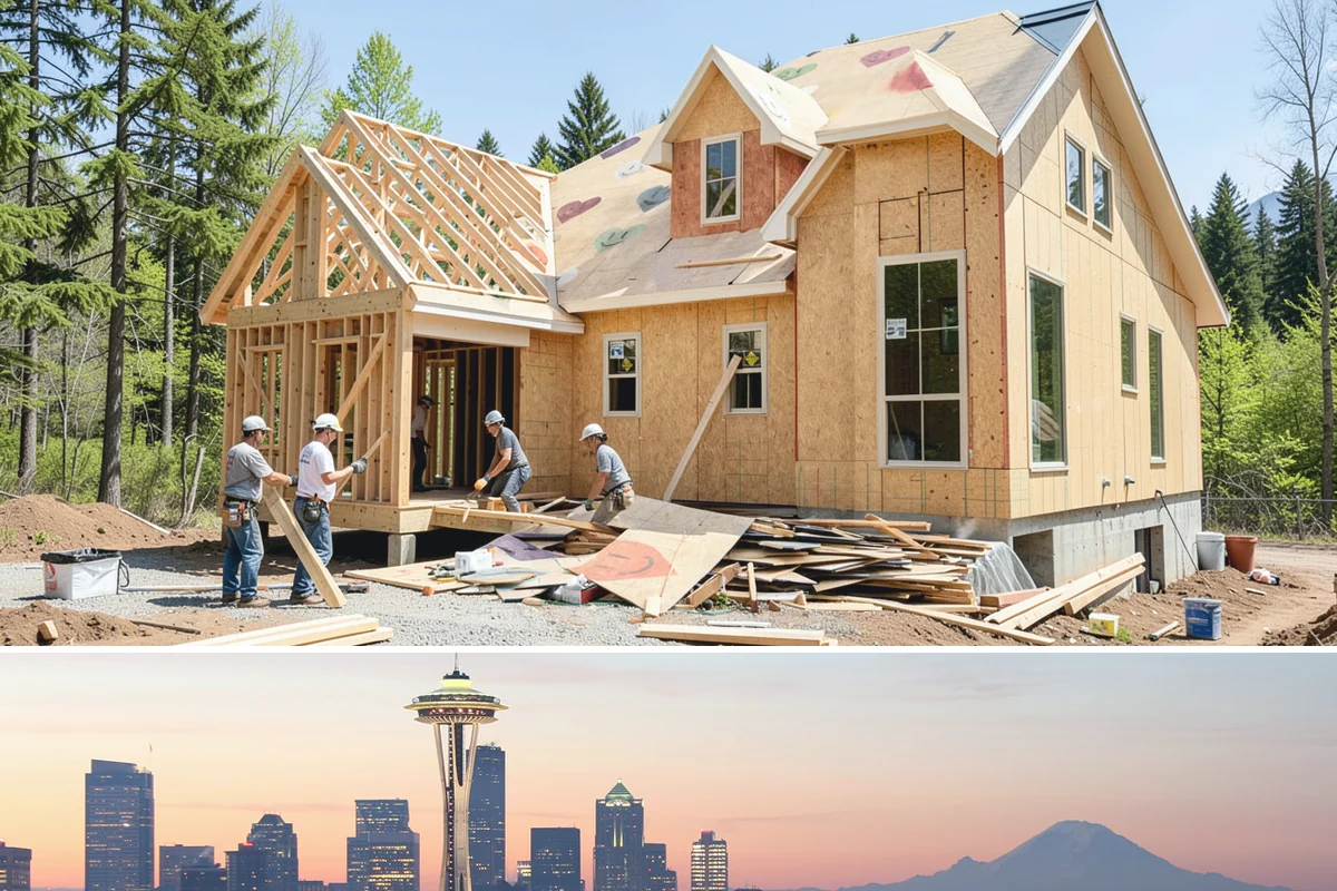 Composite Fence Installation in Seattle, King County, WA - Summer footings cure fully before winter weather stresses the panels.