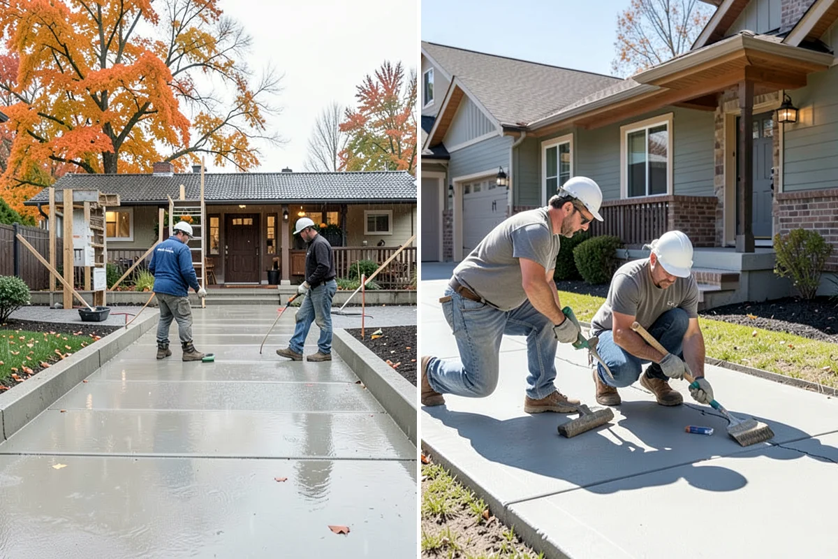 Concrete Apron Installation in Arlington, Snohomish County, WA - Assess the transition area and grade