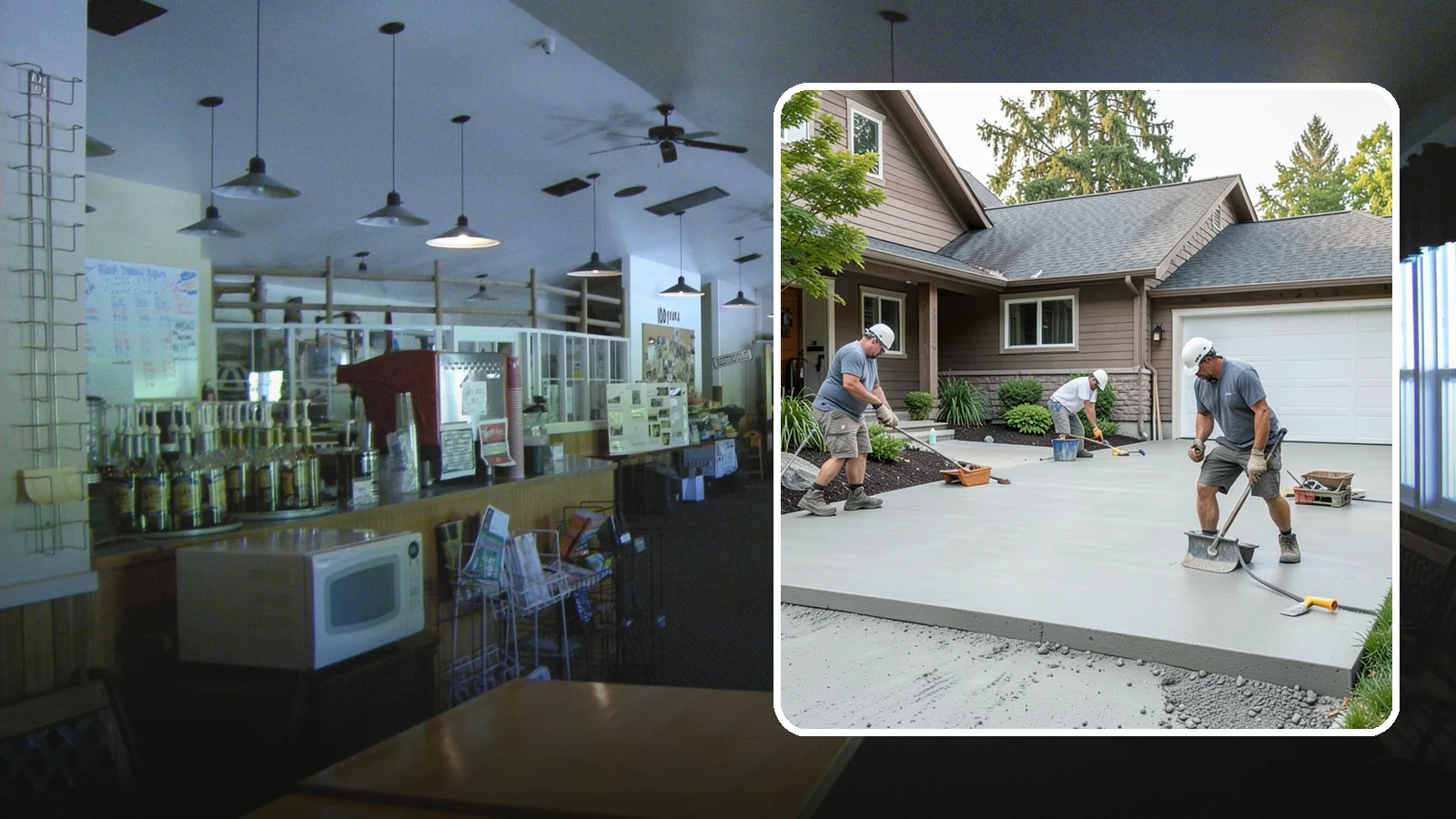 Concrete Apron Installation in Black Diamond, King County, WA - Reinforced concrete aprons that create a smooth, durable transition between driveway and garage or street.