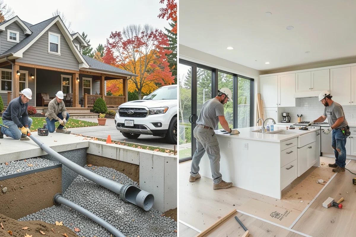 Concrete Apron Installation in Black Diamond, King County, WA - Assess the transition area and grade