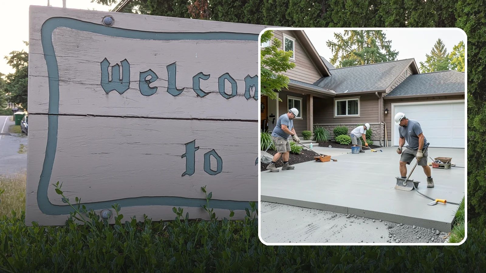 Concrete Apron Installation in Brier, Snohomish County, WA - Reinforced concrete aprons that create a smooth, durable transition between driveway and garage or street.