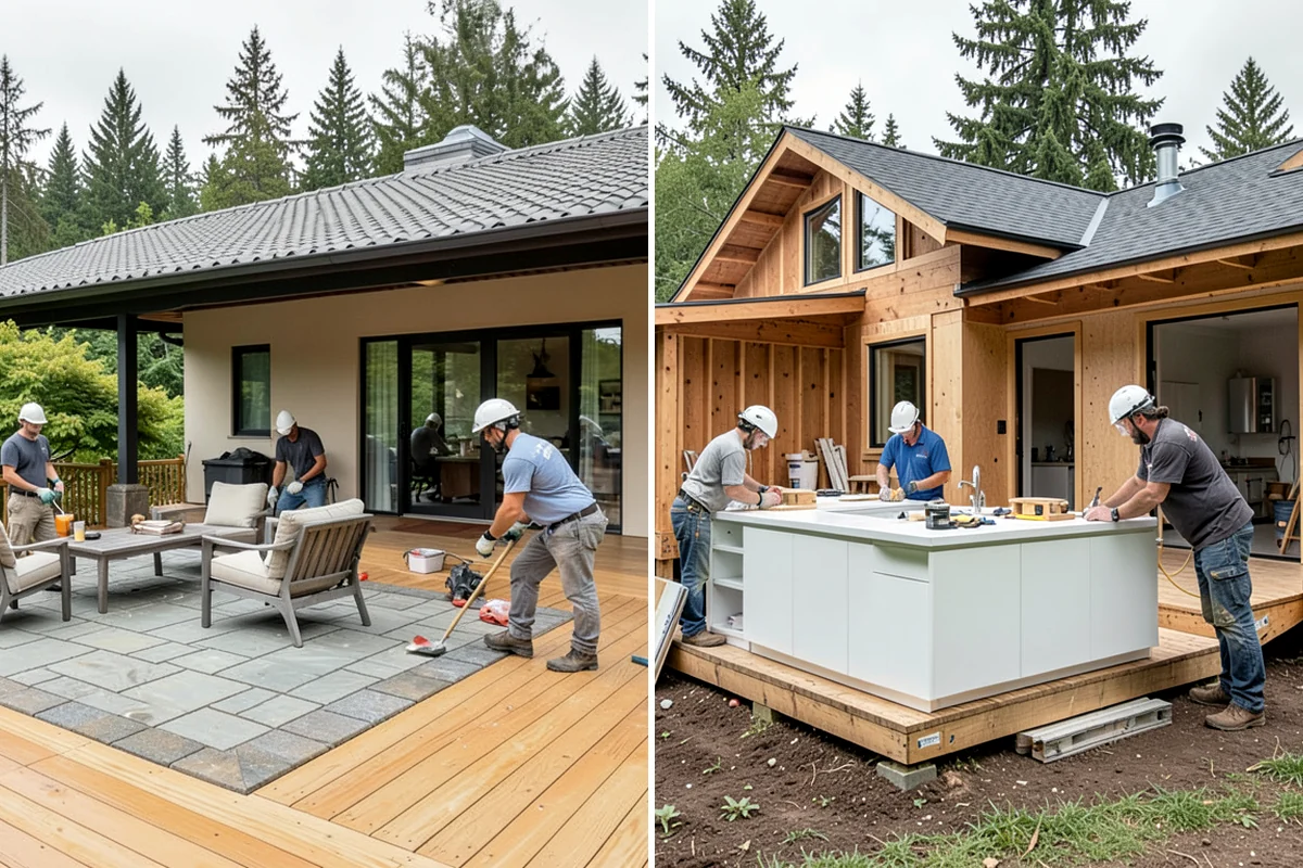 Concrete Apron Installation in Clyde Hill, King County, WA - Assess the transition area and grade