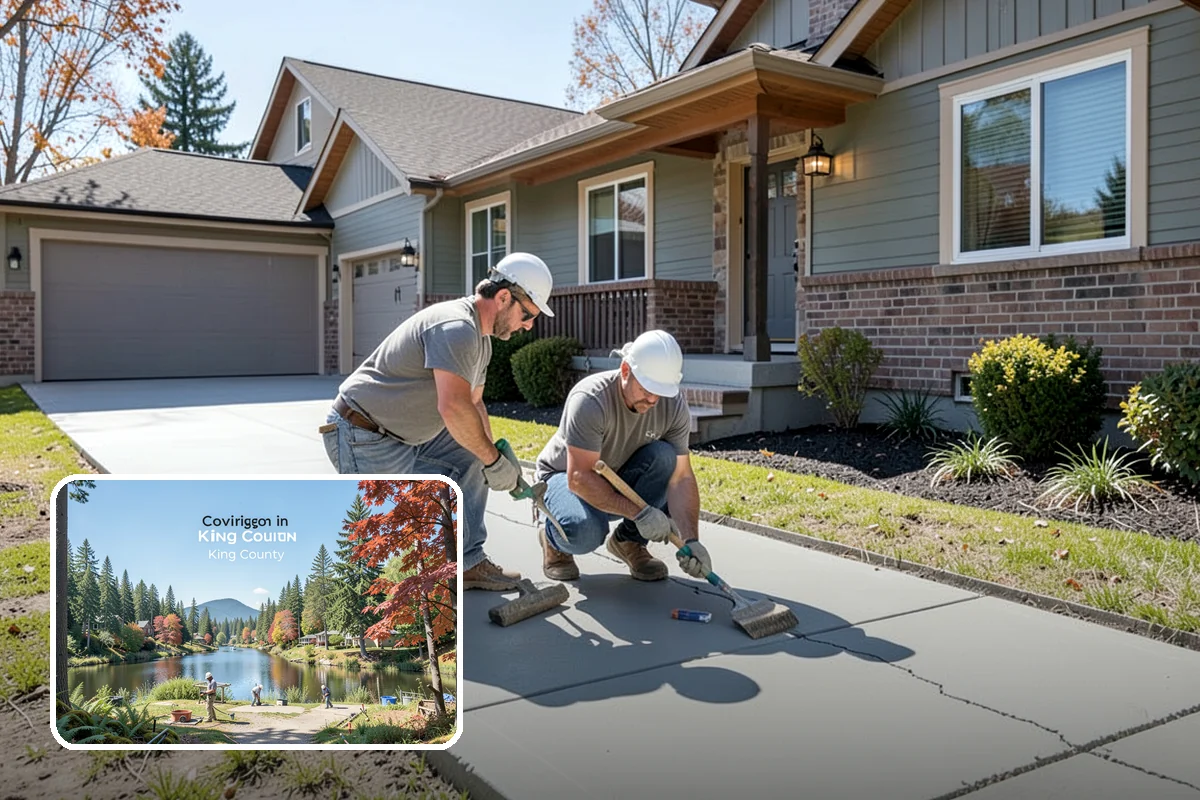 Concrete Apron Installation in Covington, King County, WA - Handles heavy wheel loads at transitions