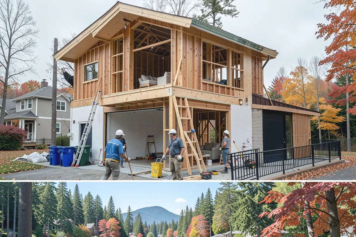 Concrete Apron Installation in Covington, King County, WA - Summer's dry conditions allow the load-bearing apron to cure to full strength before winter use.