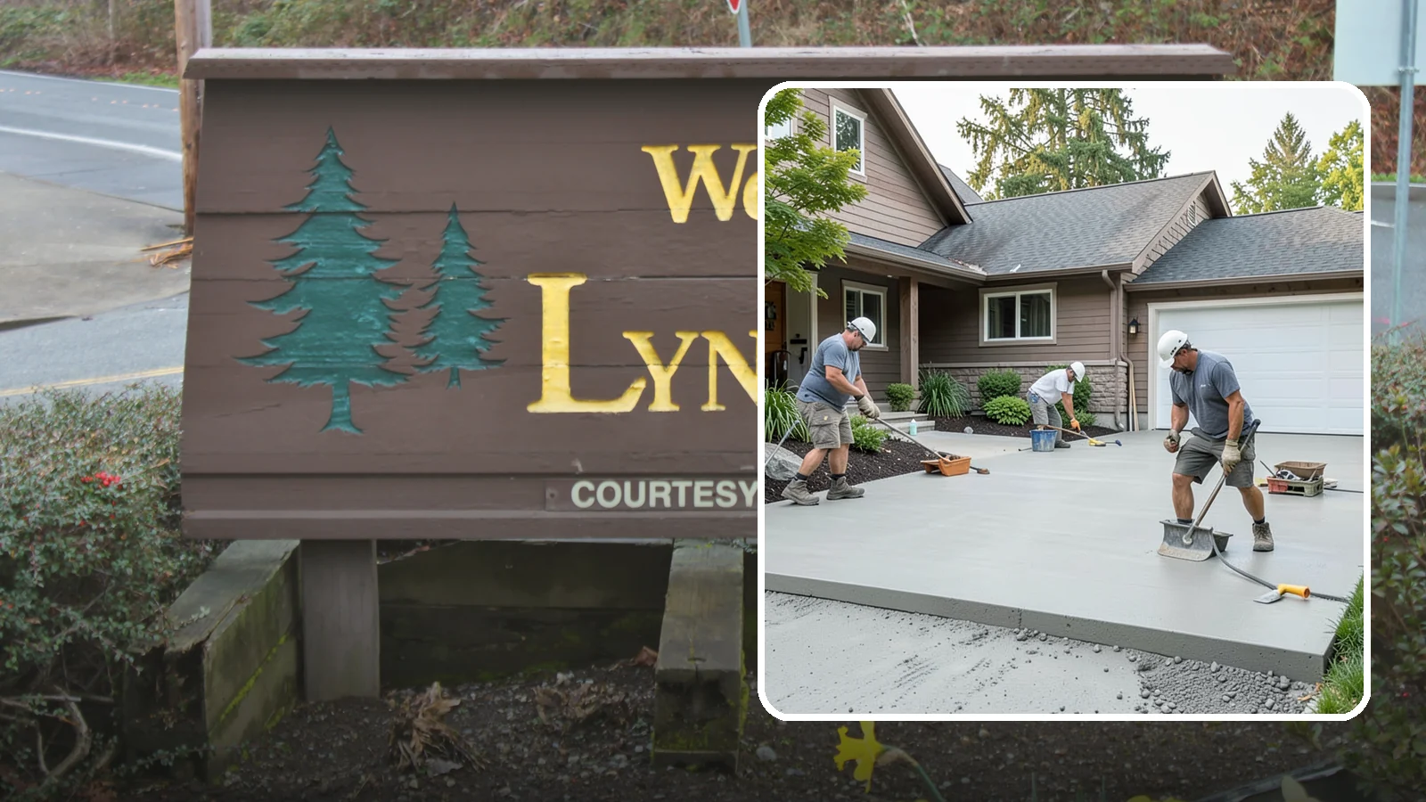 Concrete Apron Installation in Lynnwood, Snohomish County, WA - Reinforced concrete aprons that create a smooth, durable transition between driveway and garage or street.