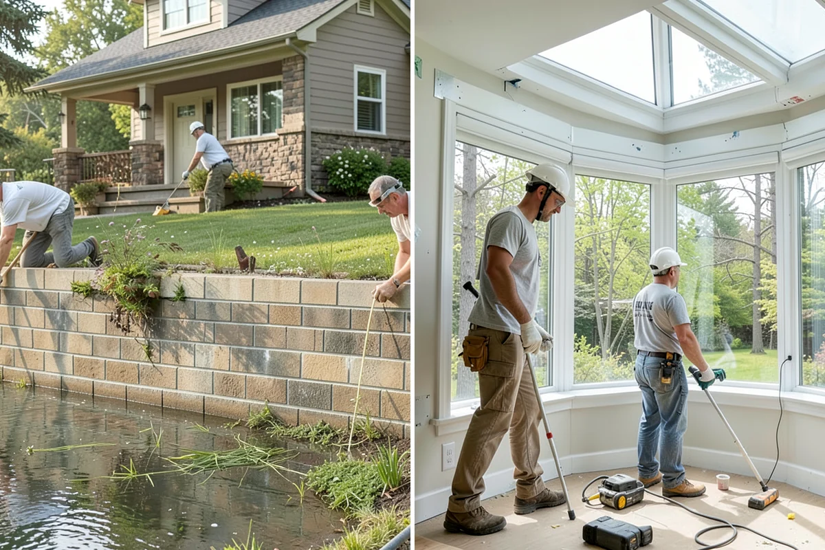Concrete Apron Installation in Maple Valley, King County, WA - Assess the transition area and grade