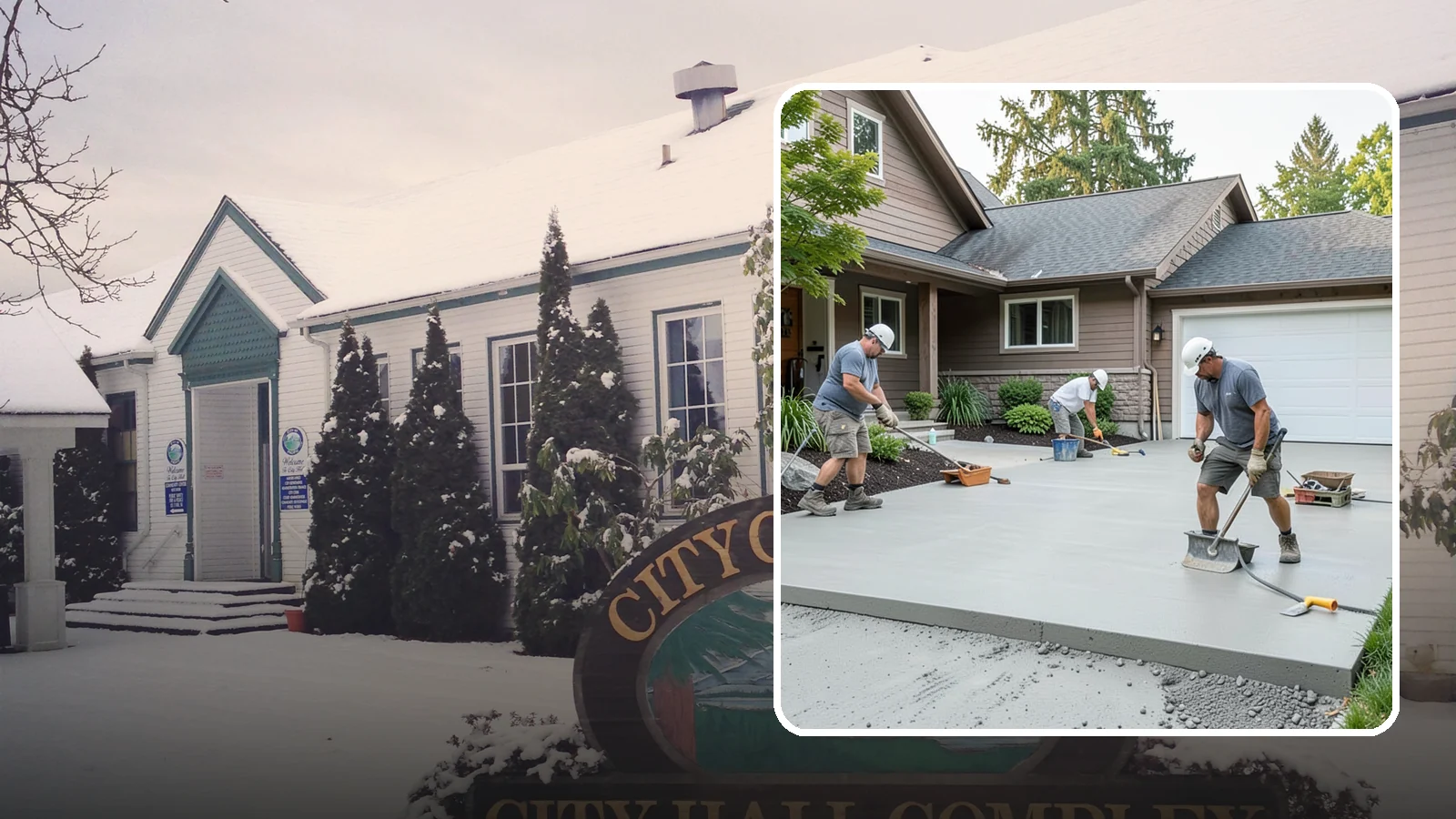 Concrete Apron Installation in Pacific, King County, WA - Reinforced concrete aprons that create a smooth, durable transition between driveway and garage or street.