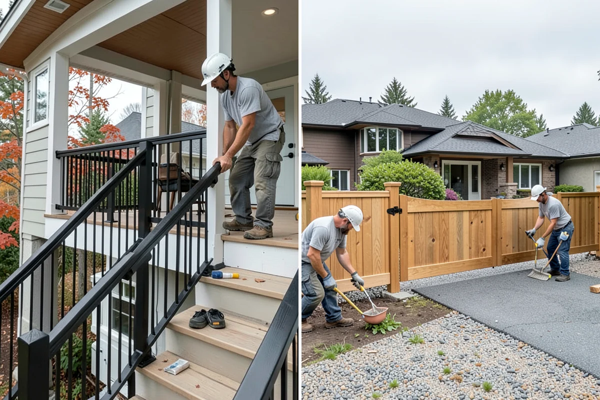 Concrete Apron Installation in Puyallup, Pierce County, WA - Assess the transition area and grade