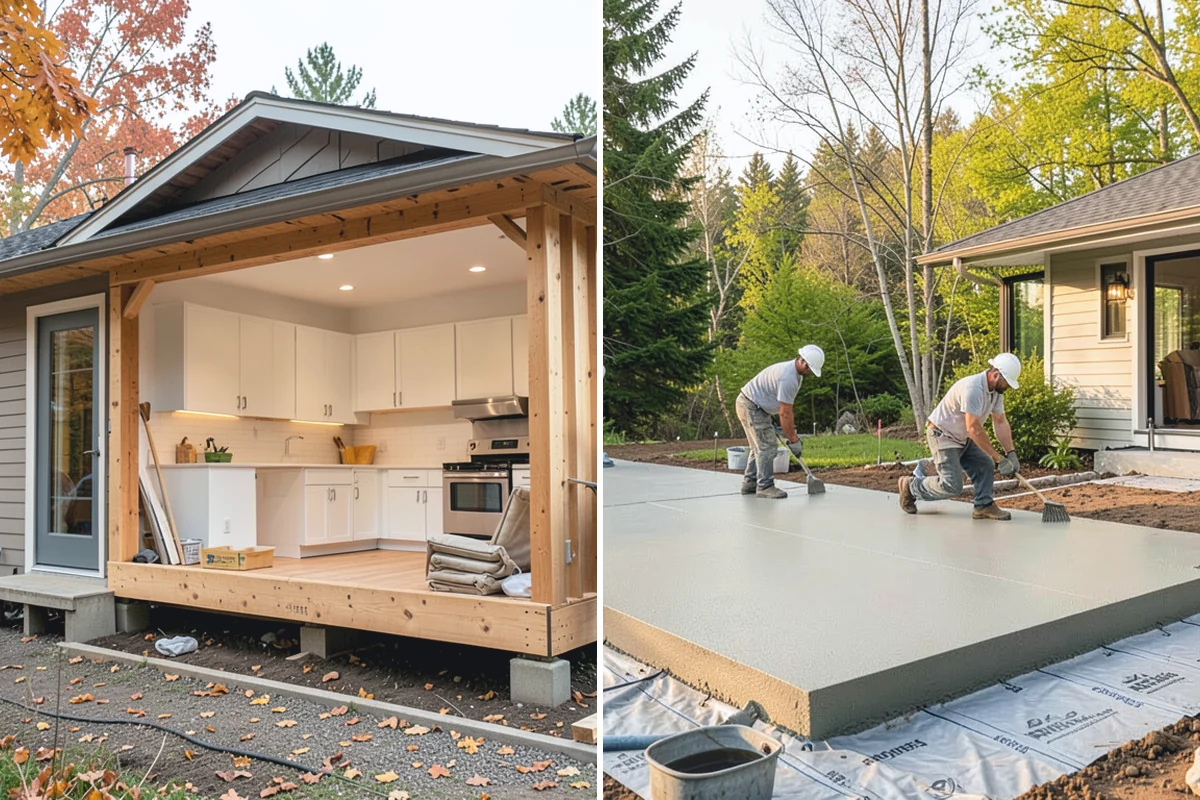 Concrete Apron Installation in Roy, Pierce County, WA - Assess the transition area and grade