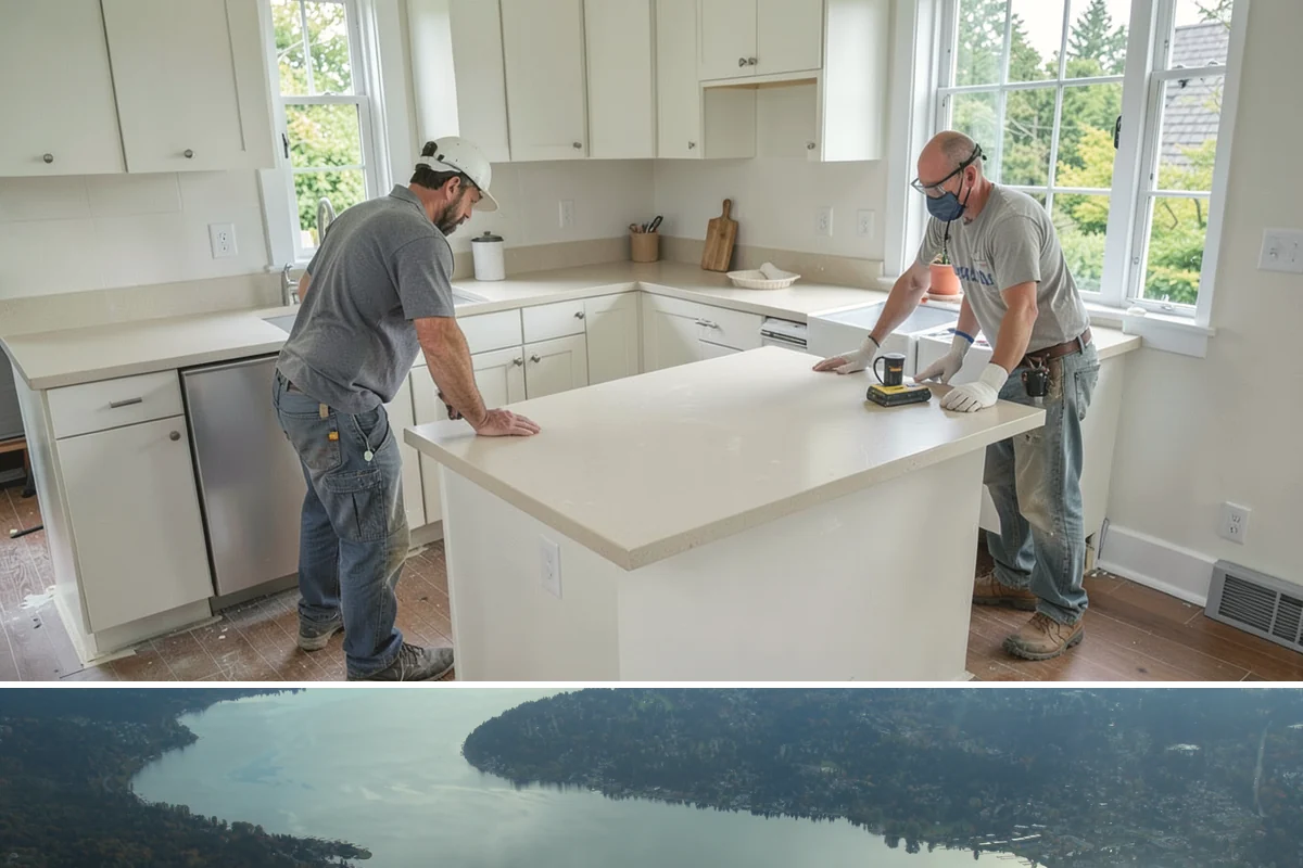 Concrete Apron Installation in Sammamish, King County, WA - Summer's dry conditions allow the load-bearing apron to cure to full strength before winter use.