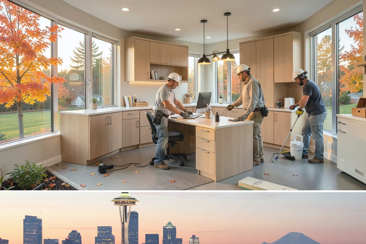 Concrete Apron Installation in Seattle, King County, WA - Summer's dry conditions allow the load-bearing apron to cure to full strength before winter use.