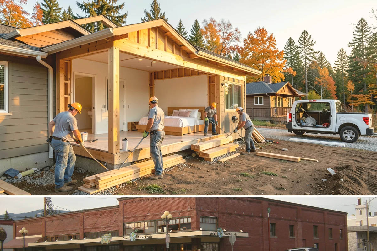 Concrete Apron Installation in Sedro-Woolley, Skagit County, WA - Summer's dry conditions allow the load-bearing apron to cure to full strength before winter use.