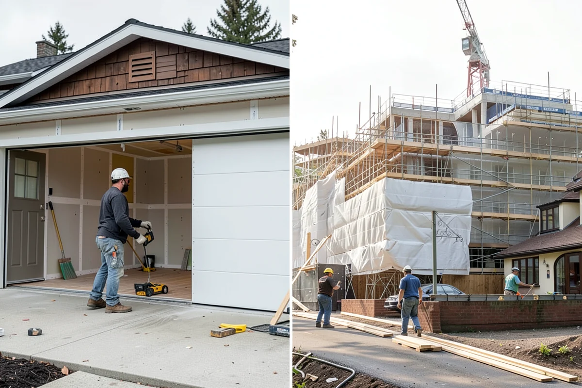 Concrete Apron Installation in Shoreline, King County, WA - Assess the transition area and grade