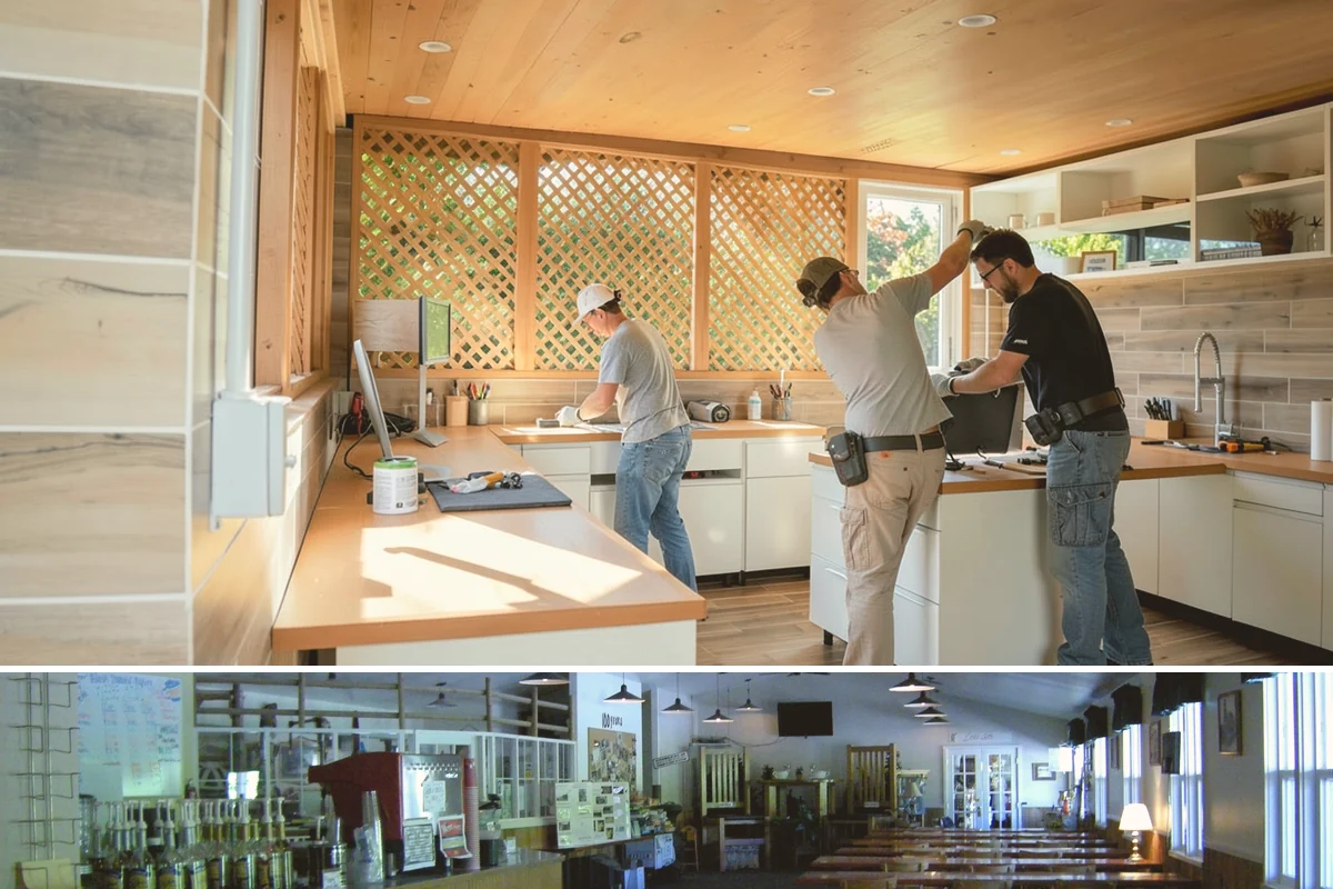 Concrete Countertop Installation in Black Diamond, King County, WA - Concrete countertops are cast and installed indoors year-round, so the PNW weather never delays fabrication.
