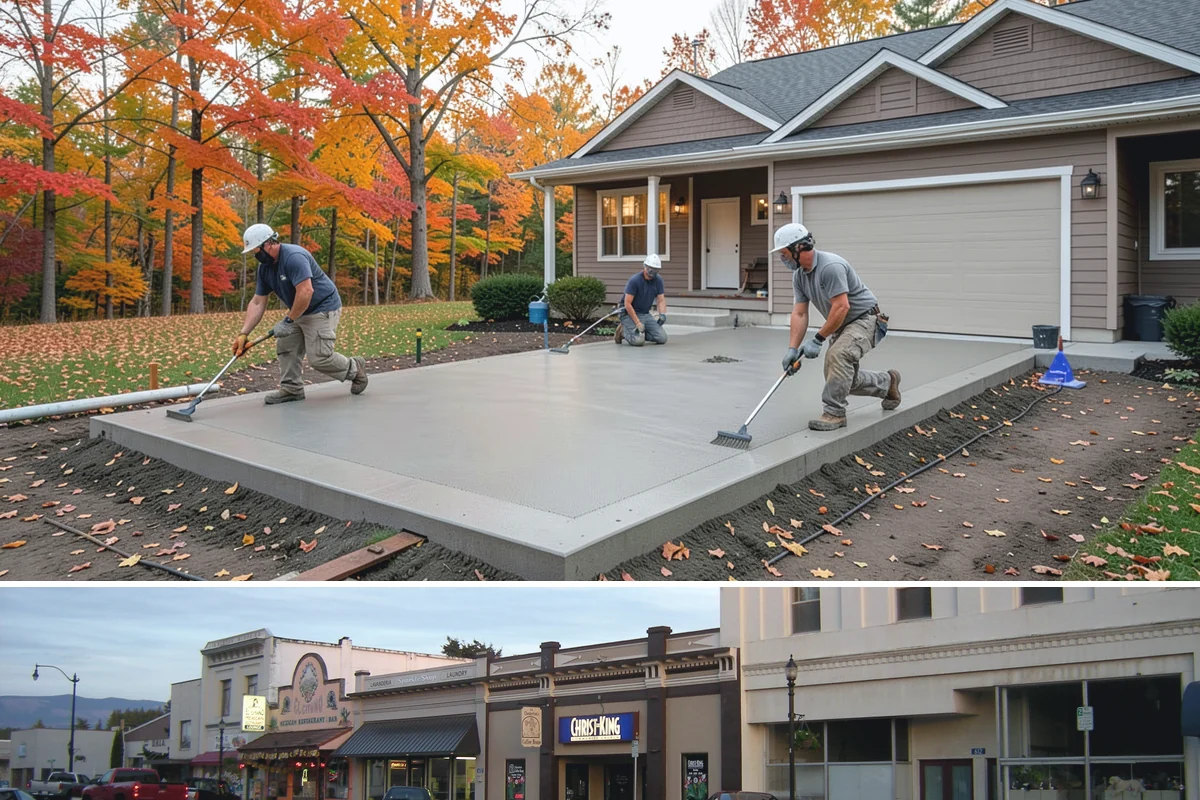Concrete Countertop Installation in Burlington, Skagit County, WA - Concrete countertops are cast and installed indoors year-round, so the PNW weather never delays fabrication.