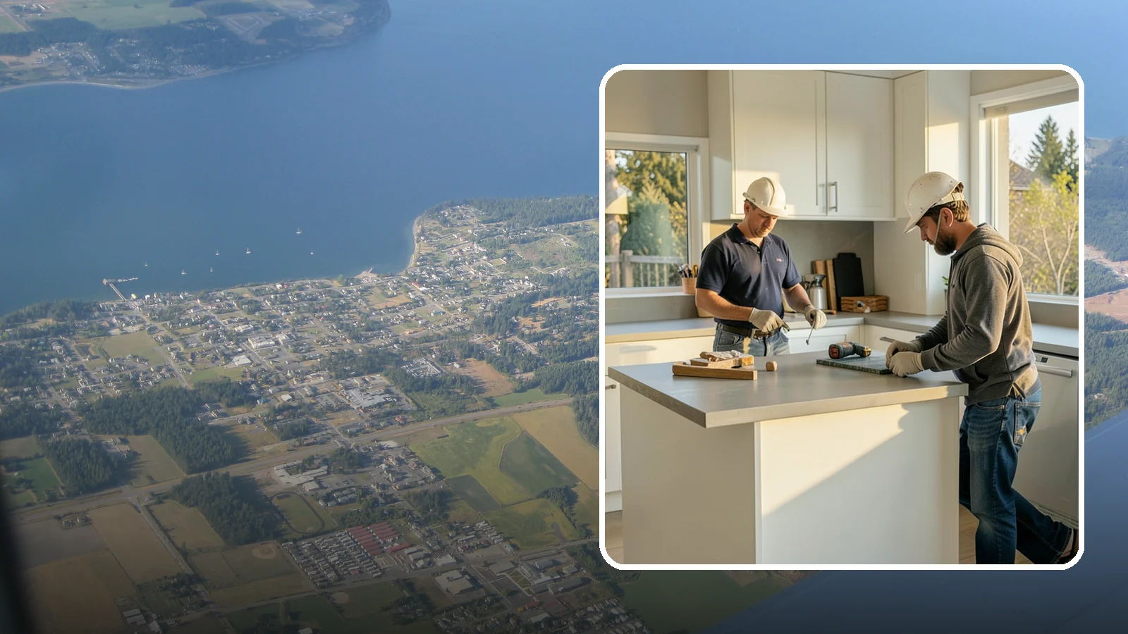 Concrete Countertop Installation in Coupeville, Island County, WA - Custom concrete countertop installation offering seamless, moldable surfaces in the color and shape you envision.