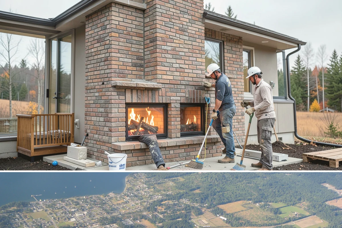 Concrete Countertop Installation in Coupeville, Island County, WA - Concrete countertops are cast and installed indoors year-round, so the PNW weather never delays fabrication.