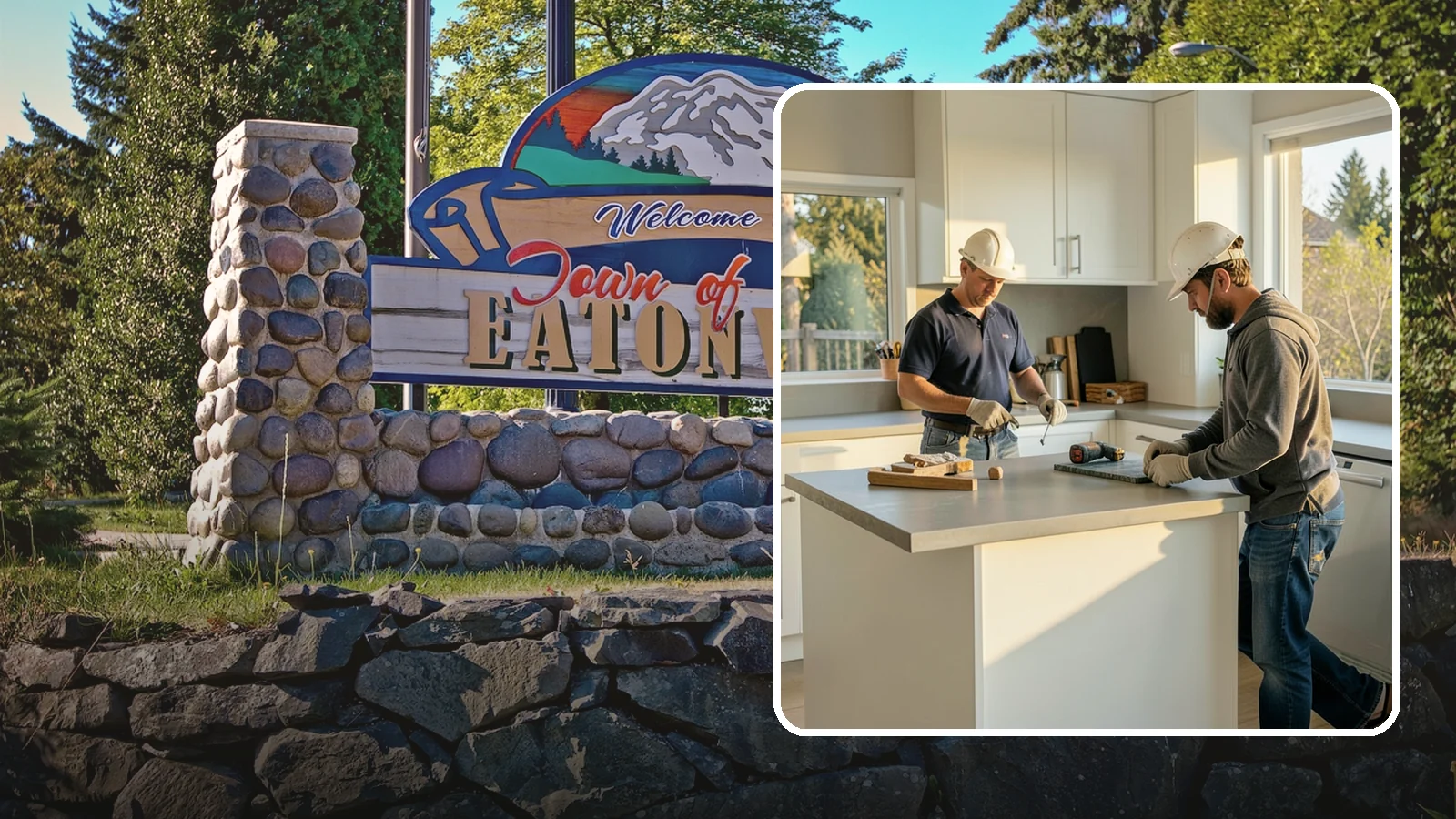 Concrete Countertop Installation in Eatonville, Pierce County, WA - Custom concrete countertop installation offering seamless, moldable surfaces in the color and shape you envision.