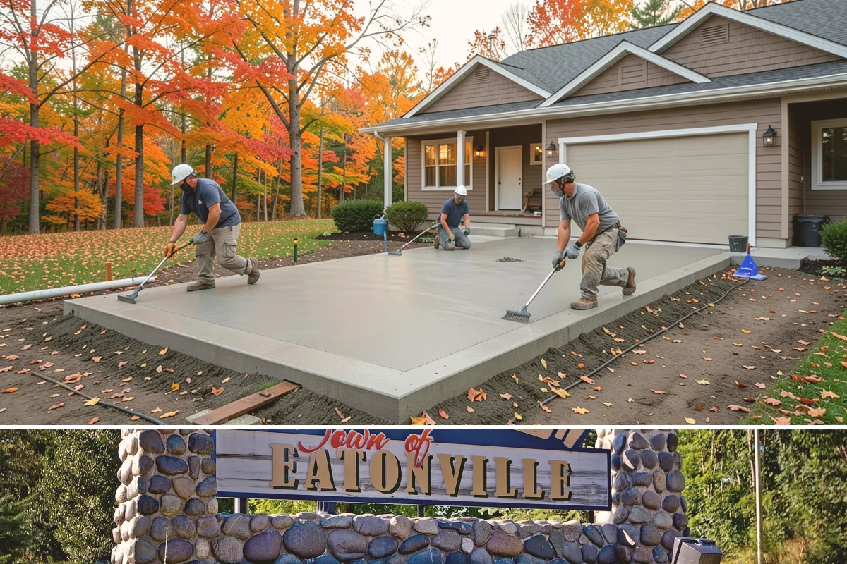 Concrete Countertop Installation in Eatonville, Pierce County, WA - Concrete countertops are cast and installed indoors year-round, so the PNW weather never delays fabrication.