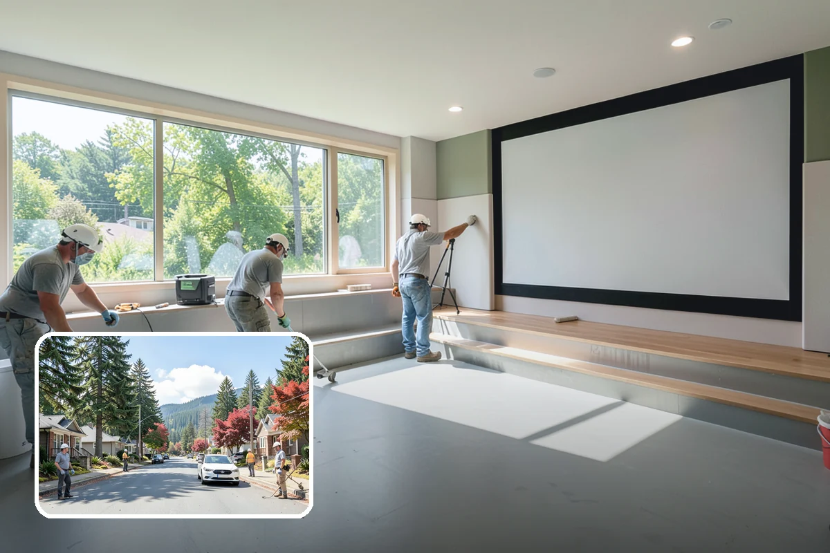 Concrete Countertop Installation in Hunts Point, King County, WA - Fully custom shapes, colors, and finishes