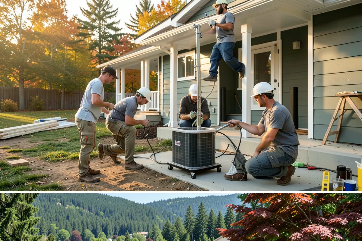 Concrete Countertop Installation in Index, Snohomish County, WA - Concrete countertops are cast and installed indoors year-round, so the PNW weather never delays fabrication.