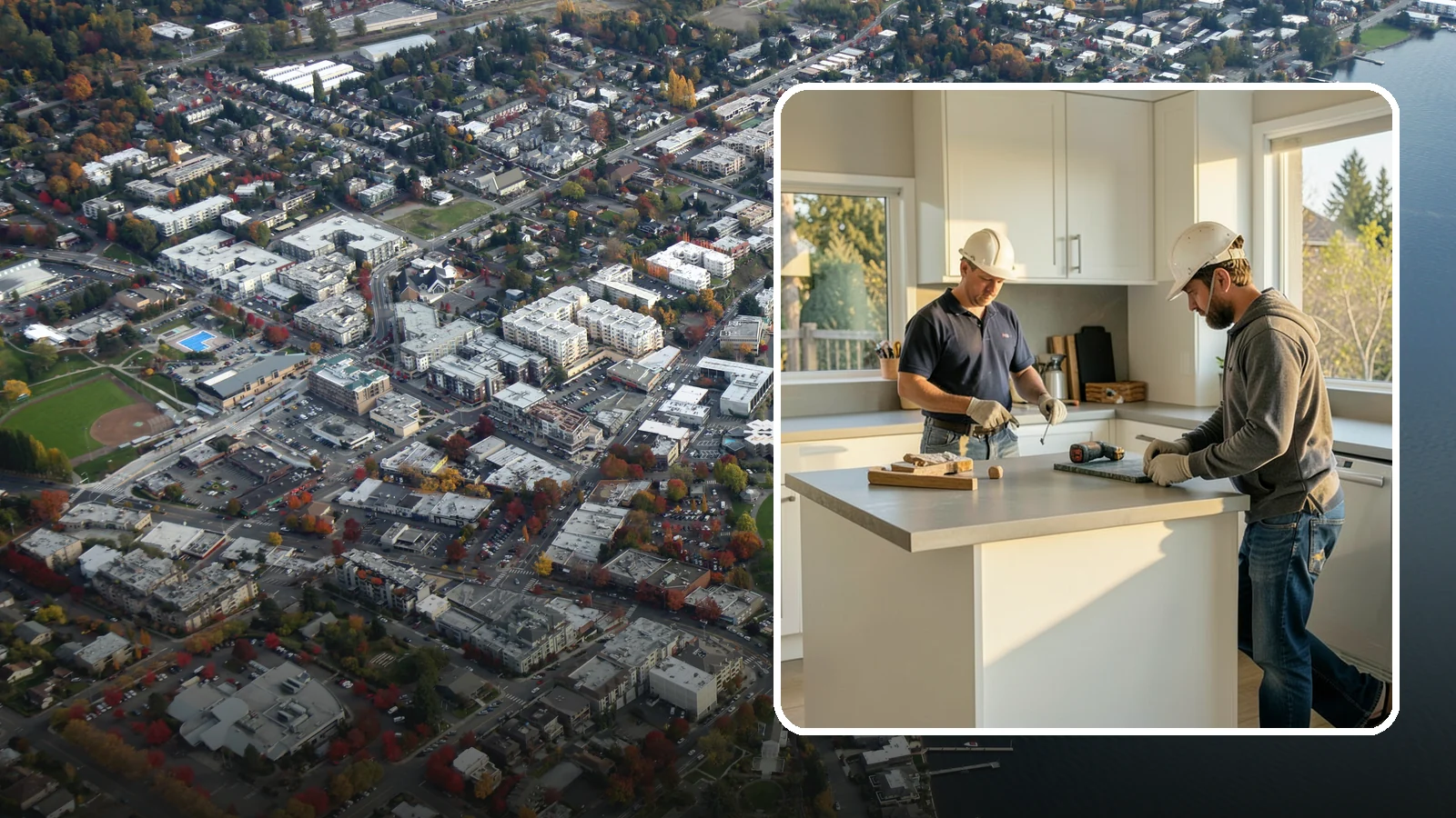 Concrete Countertop Installation in Kirkland, King County, WA - Custom concrete countertop installation offering seamless, moldable surfaces in the color and shape you envision.