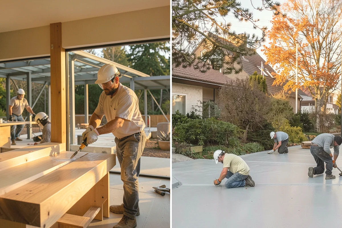 Concrete Countertop Installation in Monroe, Snohomish County, WA - Design shape, color, and integrated features