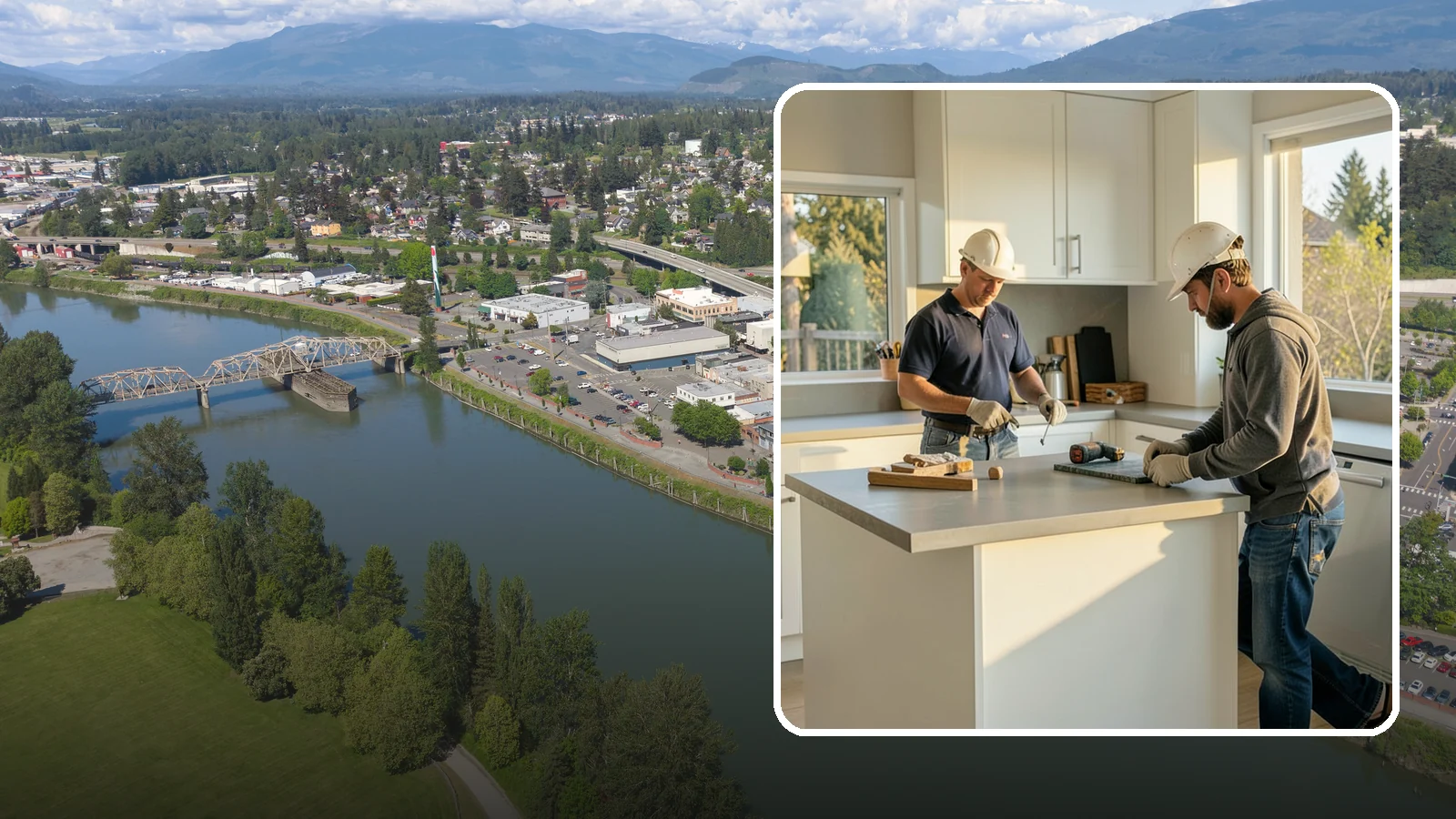 Concrete Countertop Installation in Mount Vernon, Skagit County, WA - Custom concrete countertop installation offering seamless, moldable surfaces in the color and shape you envision.