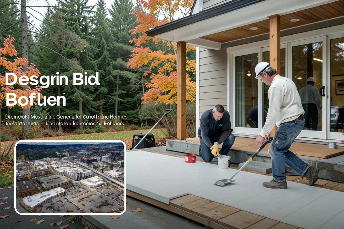 Concrete Countertop Installation in Redmond, King County, WA - Fully custom shapes, colors, and finishes